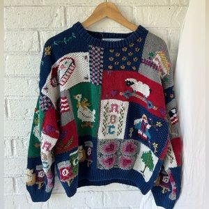 Vintage Xl Cotton Sweater : Grandmacore Cottagecore